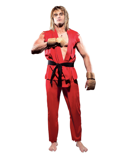 ITL Manufacturing Street Fighter Ken Adult Costume ESF0002