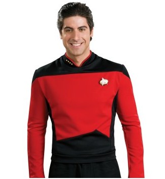 ITL Manufacturing Star Trek Next Generation Red Shirt Deluxe Adult Costume