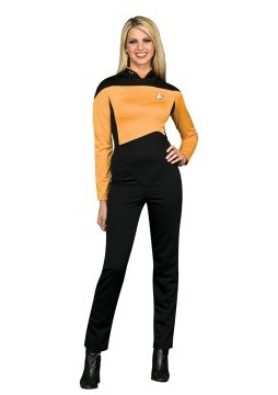 ITL Manufacturing Star Trek Next Generation Gold Jumpsuit Deluxe Adult Costume EST0023