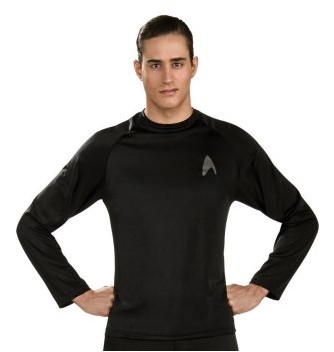 ITL Manufacturing Star Trek Black Adult Undershirt  EST0024