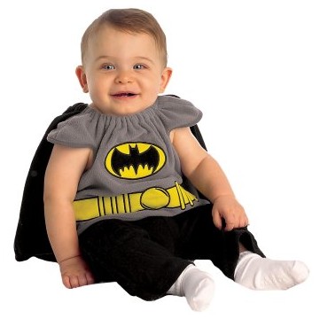 ITL Manufacturing Batman Bib Newborn Costume EBM0008