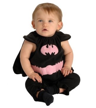 ITL Manufacturing Batgirl Bib Newborn Costume EBM0009