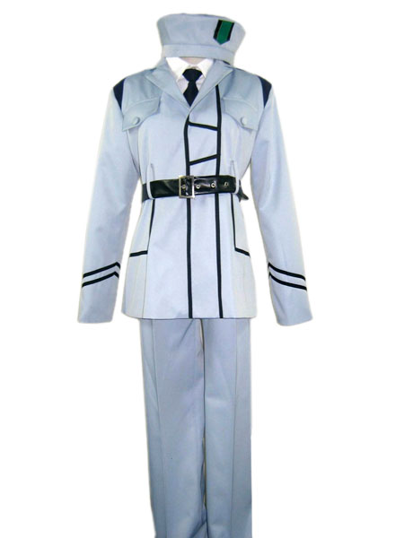 ITL Manufacturing White Uniform Cosplay Costume from Axis Power Hetalia
