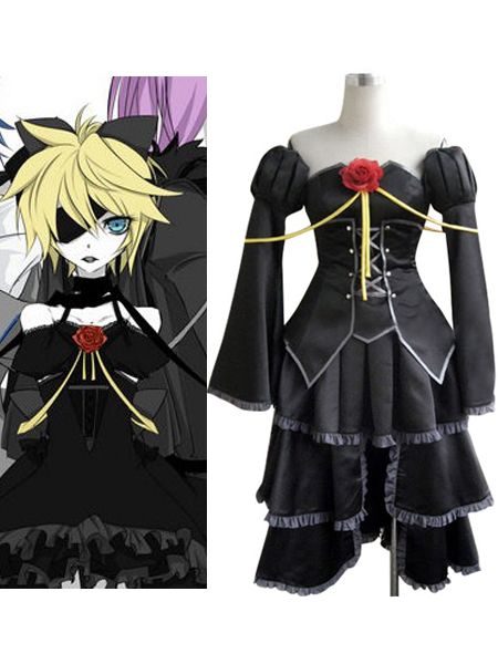 ITL Manufacturing Vocaloid Kagamine Len Black Cosplay Costume