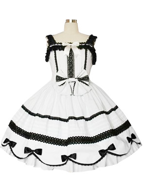 ITL Manufacturing Lace Trimmed Gothic Lolita Cosplay Dress