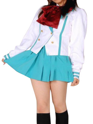 ITL Manufacturing Light Blue Short Sleeves School Uniform Cosplay Costume