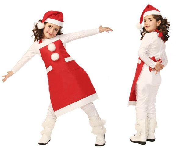 ITL Manufacturing Children Christmas Apron and Cap Grace Cosplay Costume