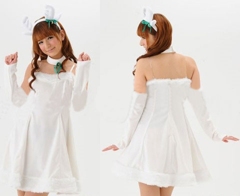 ITL Manufacturing White Rabbit Christma Cosplay Costume