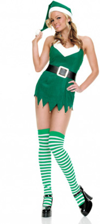 ITL Manufacturing Christams Green Sex Dress Cosplay Costume
