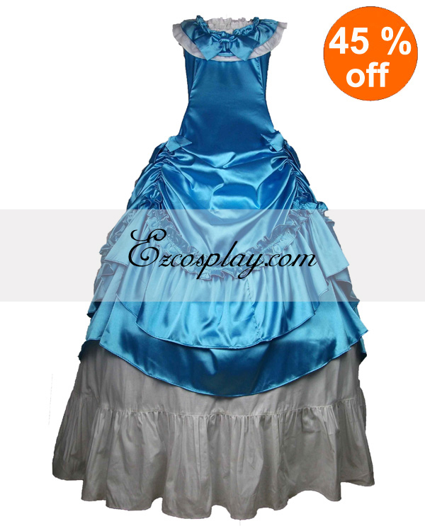 ITL Manufacturing Blue Sleeveless Gothic Lolita Dress