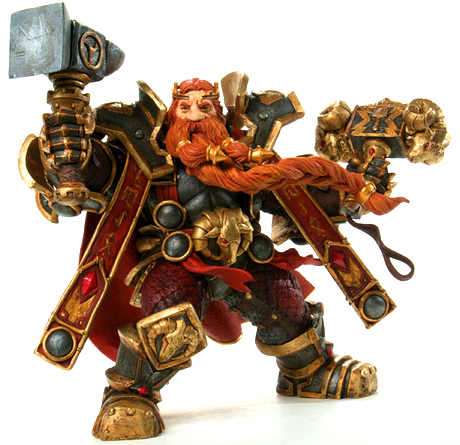 ITL Manufacturing World of Warcraft DC Unlimited Series 6 Action Figure Magni Bronzebeard [Dwarven King]