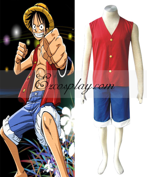 ITL Manufacturing One Piece Luffy Cosplay Costume  ( Vest only )