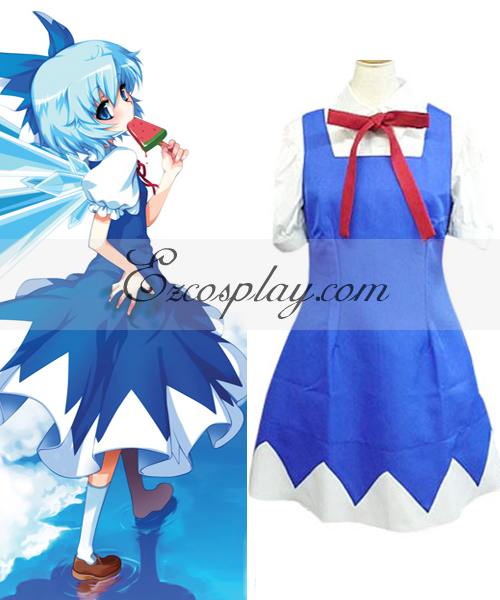 ITL Manufacturing Touhou Project Ice Fairy Cirno Cosplay Costume