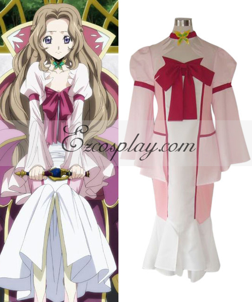 ITL Manufacturing Code Geass Nunnally Lamperouge Cosplay Costume