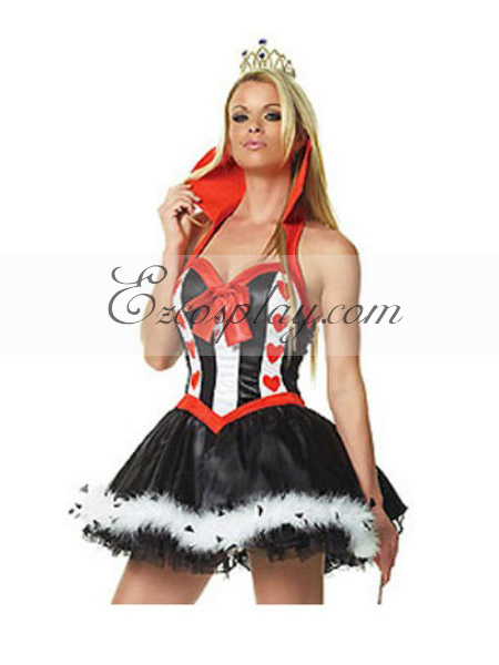 ITL Manufacturing Alice in Wonderland Queen of Hearts Sexy Dress Cosplay Costume