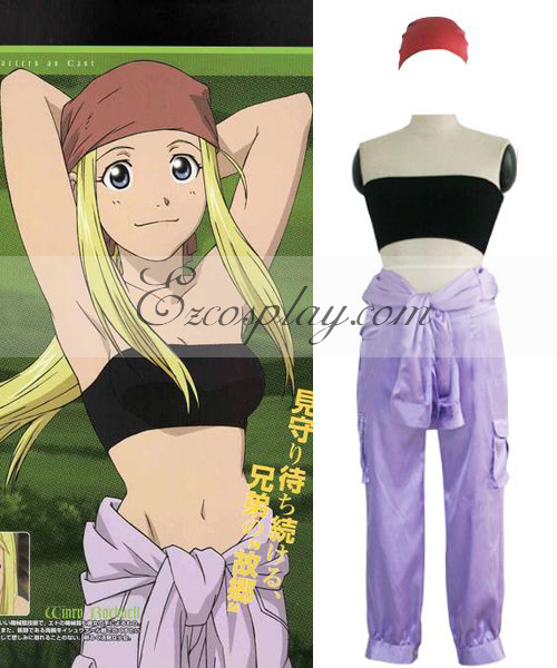 ITL Manufacturing Fullmetal Alchemist Winry Rockbell Working Cosplay Costume