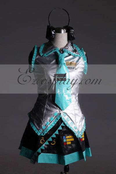 ITL Manufacturing Vocaloid Miku Cosplay Costume-Advanced Custom