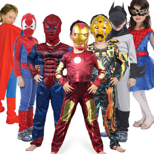 ITL Manufacturing Halloween Kids Costume Iron Man Bat Man Avengers Super Man Cosplay Costume