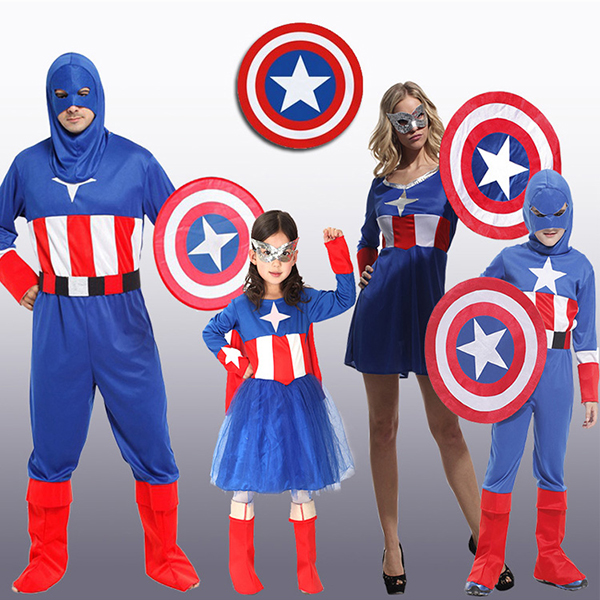 ITL Manufacturing Halloween Family Captain America Cosplay Costume