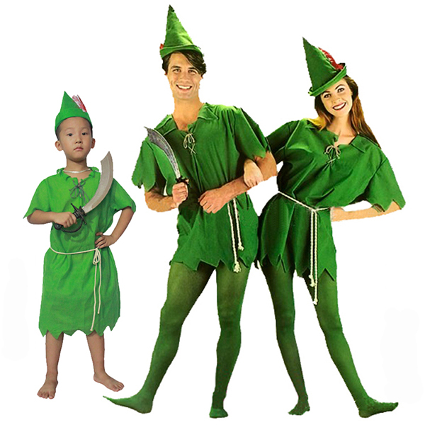ITL Manufacturing Halloween Peter and Wendy Peter Pan Family Cosplay Costume