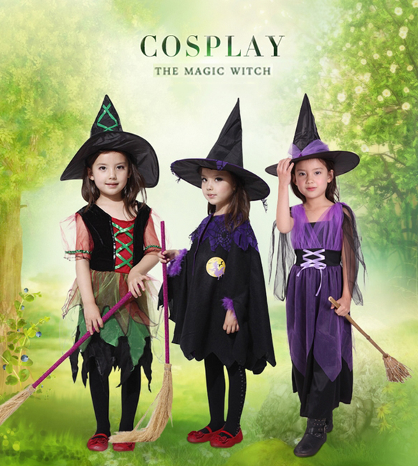 ITL Manufacturing Halloween Kids Costume Witches Cosplay Costume