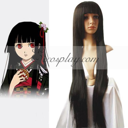 ITL Manufacturing Hell Girl Enma Ai Black Cosplay Wig