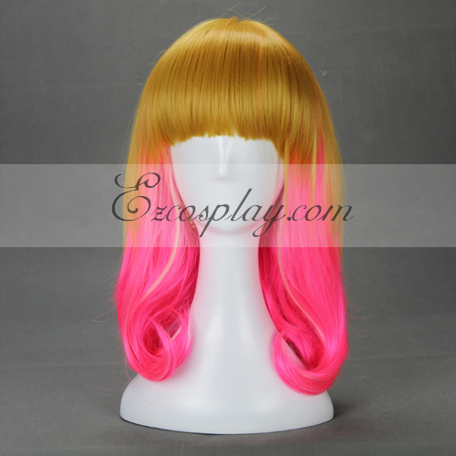 ITL Manufacturing Japan Harajuku  Series Golden&Pink  Cosplay Wig-RL007