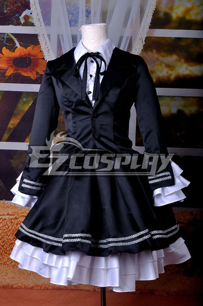 ITL Manufacturing VOCALOID Project Diva F Secret Police Miku Cosplay Costume Deluxe-KH4