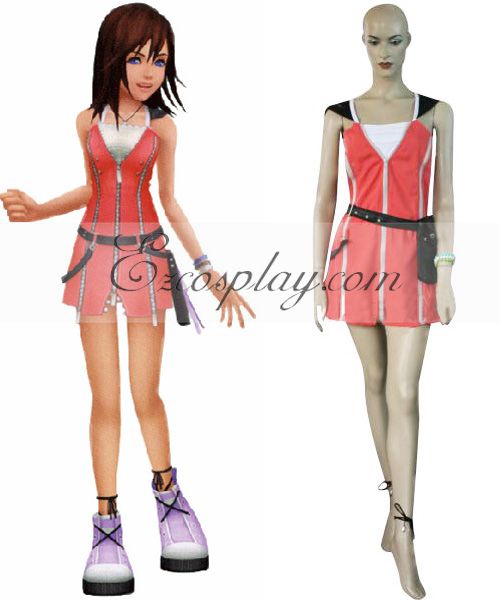 ITL Manufacturing Kingdom Hearts 2 Kairi Pink Dress Cosplay Costume EKH0001