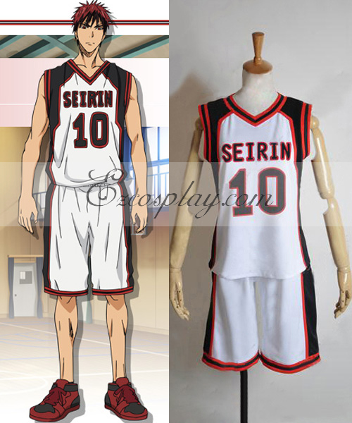 ITL Manufacturing Kuroko's Basketball Seirin 10 Kagami Taiga Cosplay Costume