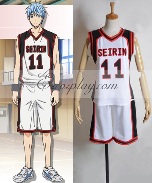 ITL Manufacturing Kuroko's Basketball Seirin 11 Kuroko Tetsuya Cosplay Costume- Size Small