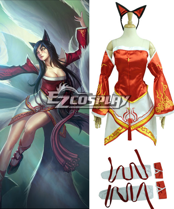 ITL Manufacturing League of Legends Ahri Cosplay Costume Second Version