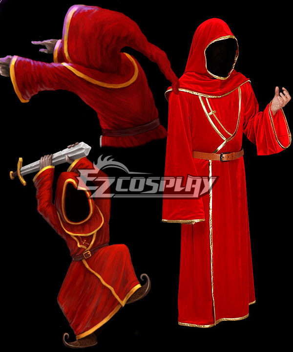 ITL Manufacturing Magicka Wizard Wars Red Robe Cosplay Costume