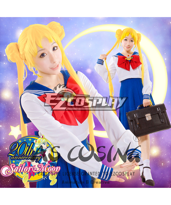 ITL Manufacturing Sailor Moon Tsukino Usagi Princess Serenity Jyoshikoukousei JK School Uniforms Cosplay Costume - Deluxe Edition
