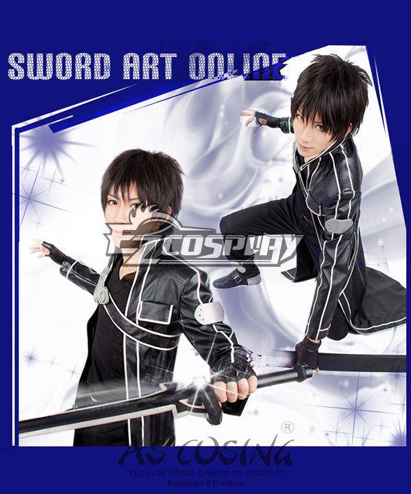 ITL Manufacturing Sword Art Online SAO Kirigaya Kazuto Kirito Cosplay Costume - Deluxe Version