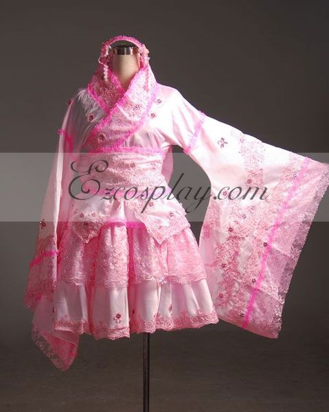 ITL Manufacturing Vocaloid Miku Pink Kimono Cosplay Costume-Advanced Custom
