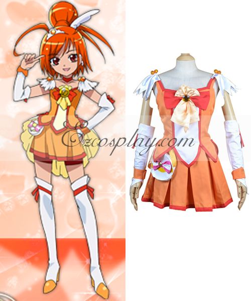 ITL Manufacturing Pretty Cure Smile PreCure Hino Akane(Cure Sunny) Cosplay Costume