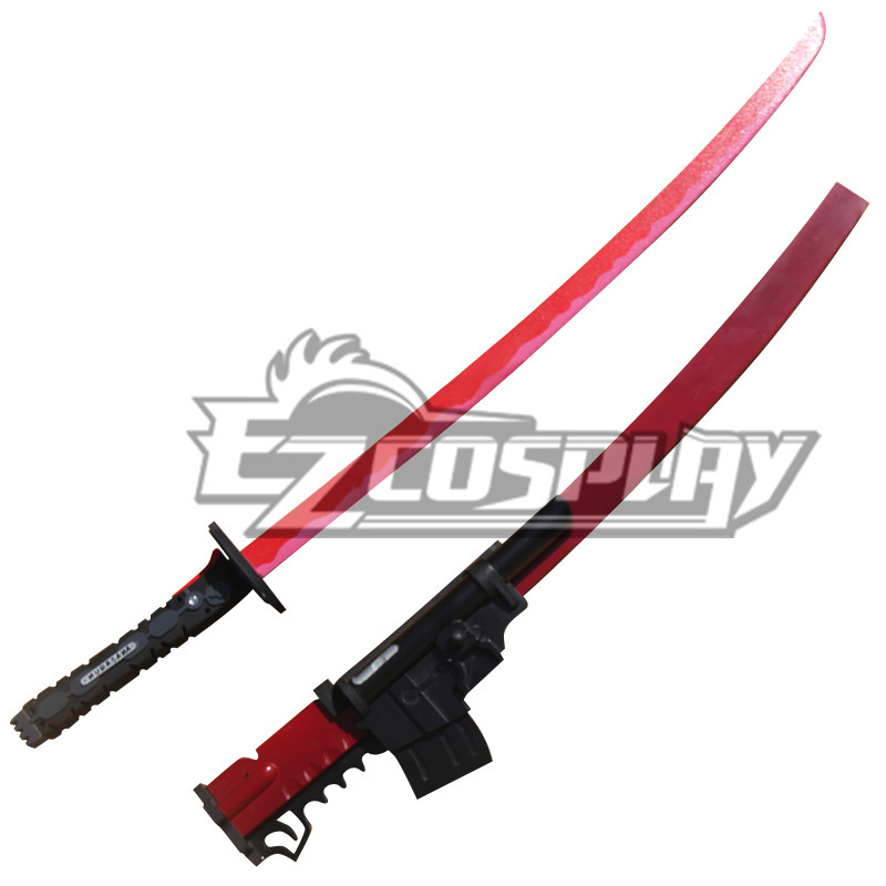 ITL Manufacturing RWBY The White Fang Adam Taurus Red Ruby Sword Cosplay Prop