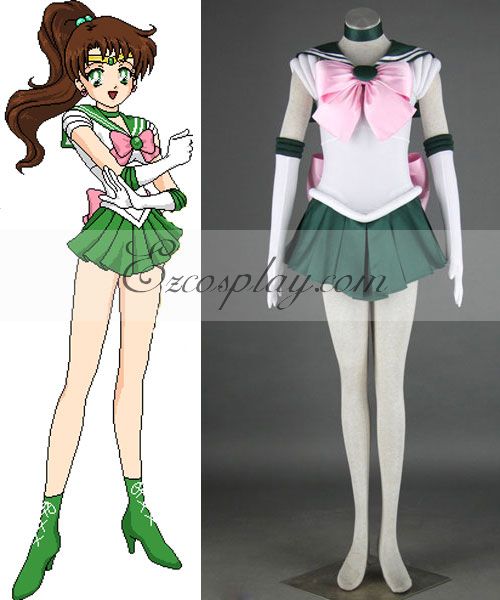 ITL Manufacturing Sailor Moon Makoto Kino (Sailor Jupiter) Cosplay Costume