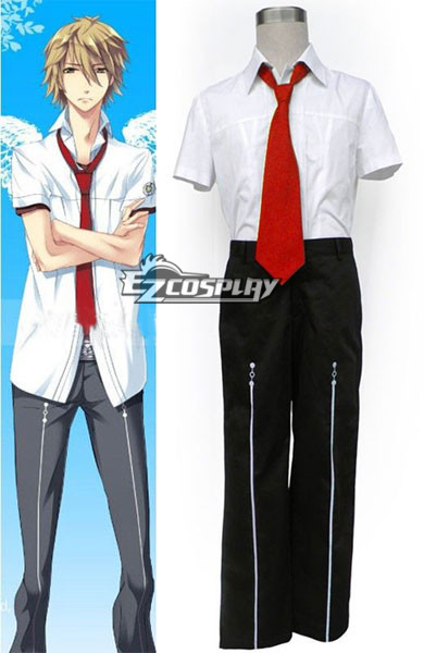 ITL Manufacturing Starry Sky Seigatsu Academy School Male Summer Uniform 1st Red Tie Cosplay Costume