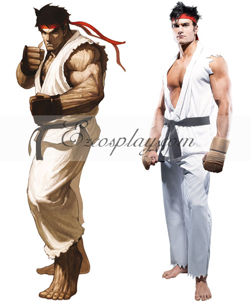 ITL Manufacturing Street Fighter Ryu Adult Cosplay CostumeSpecial Sale