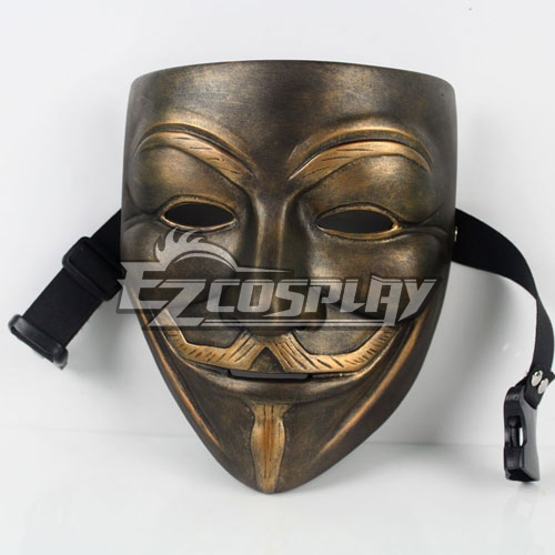 ITL Manufacturing V for Vendetta Cosplay Mask Bronze