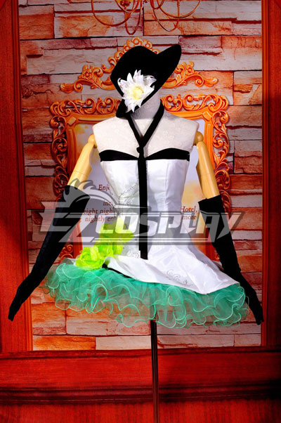 ITL Manufacturing Vocaloid Gumi White Dress Cosplay Costume-Y293