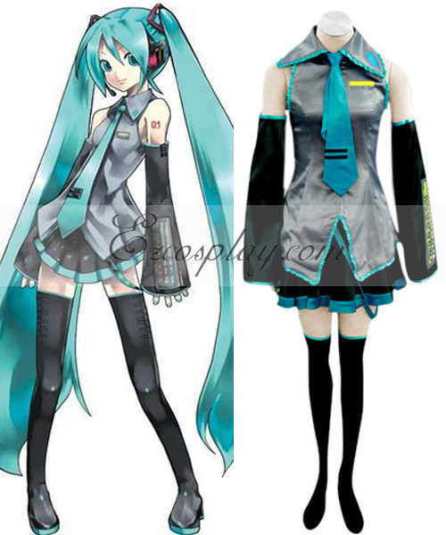 ITL Manufacturing Vocaloid Hatsune Miku Cosplay Costume-Size Medium
