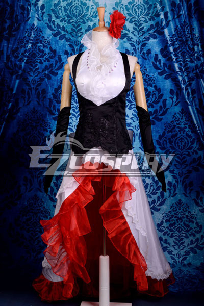 ITL Manufacturing Vocaloid Meiko White Dress Cosplay Costume-Y291