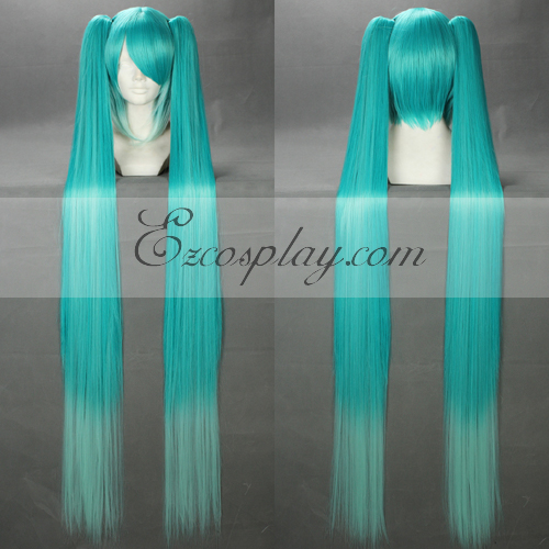 ITL Manufacturing Vocaloid Miku Blue&White Cosplay Wig-042J