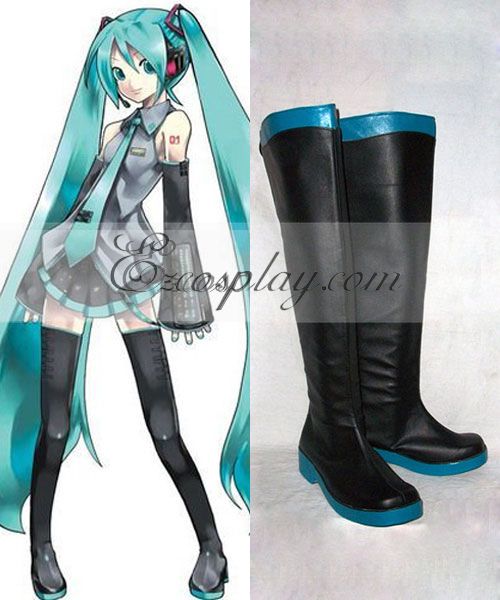 ITL Manufacturing Vocaloid Miku Cosplay Boots