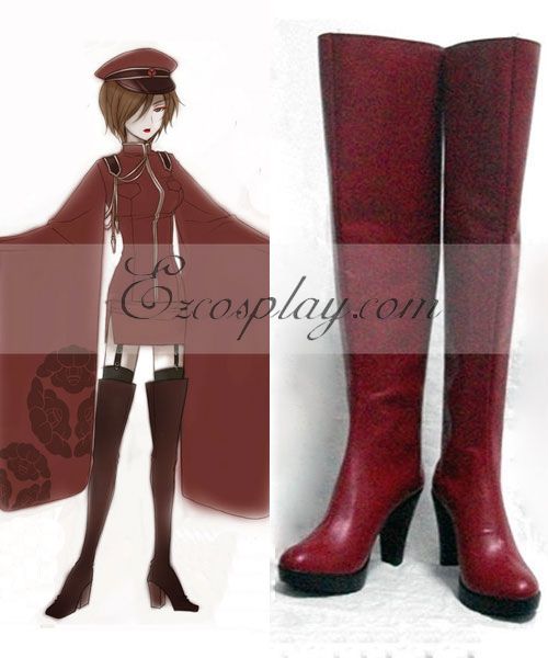 ITL Manufacturing Vocaloid Thousand Cherry Tree Meiko Cosplay Boots