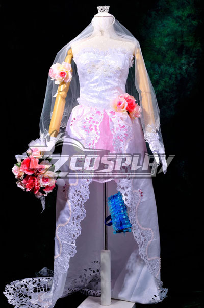 ITL Manufacturing Macross Frontier The Wings of Goodbye Sheryl Nome Wedding Dress Cosplay Costume Deluxe