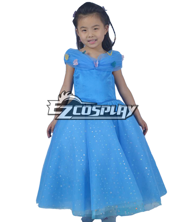 ITL Manufacturing Disney Movie Cinderella Kids Deluxe Princess Dress Cinderella  Kids Cosplay Costume